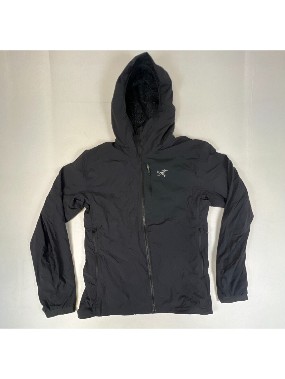Arc'teryx Squamish Hoody Windshell Jacket Men's Large Black Full Zip